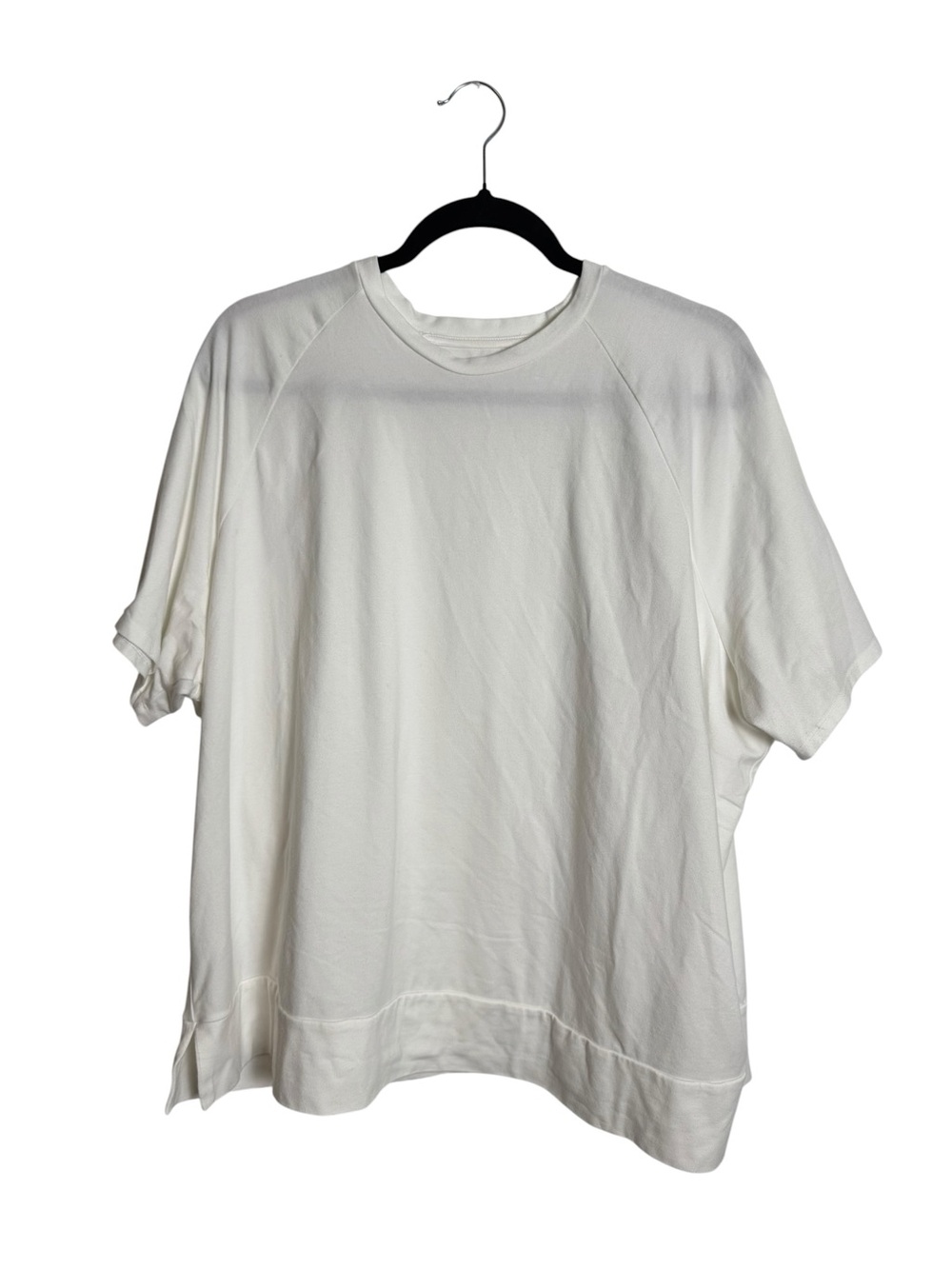 Eileen Fisher White Boxy Raglan Tee XL